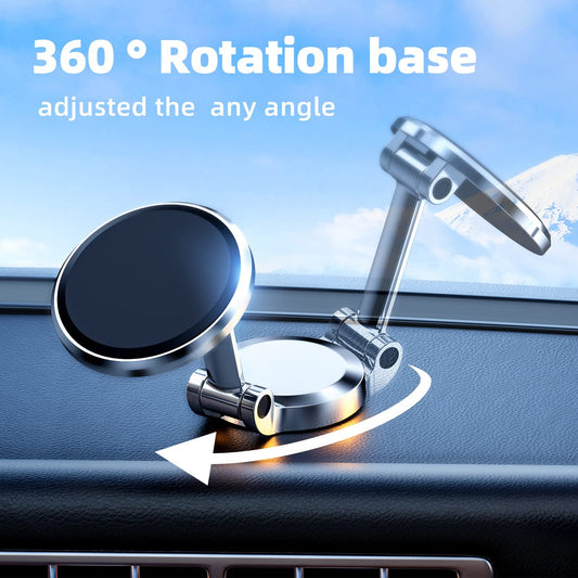 📱Magnetic Phone Holder. Dual-Sided Electronic Vacuum and Magnetic Adsorption. Adjustable and Foldable Multifunctional Cellphone Stand Accessory
