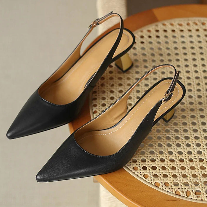 Slingback Kitten Heels