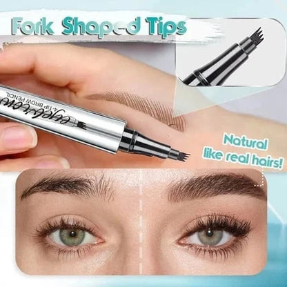 High Quality 3D Waterproof Microblading Eyebrow Pen 4 Fork Tip Tattoo Pencil