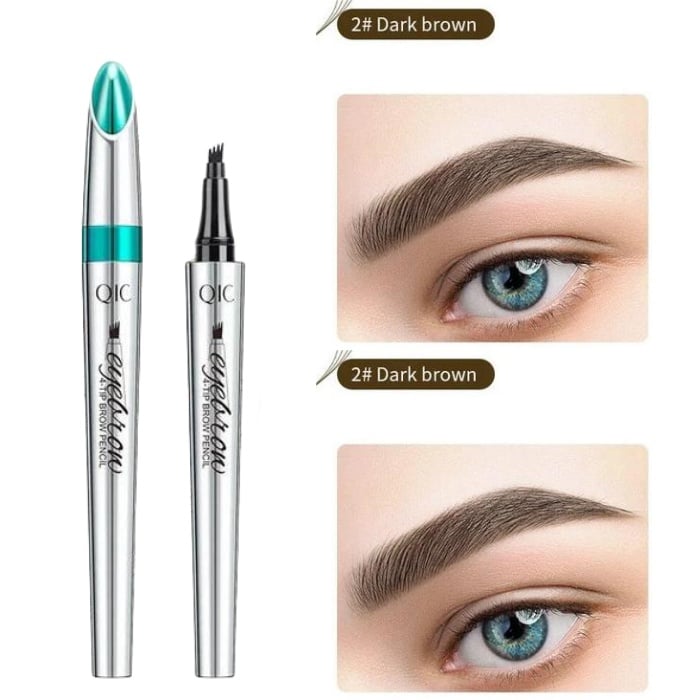 High Quality 3D Waterproof Microblading Eyebrow Pen 4 Fork Tip Tattoo Pencil