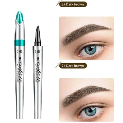 High Quality 3D Waterproof Microblading Eyebrow Pen 4 Fork Tip Tattoo Pencil