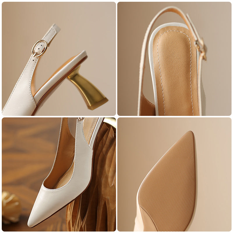 Slingback Kitten Heels