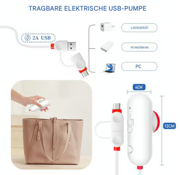 🔥6-Pack USB Electric Vacuum Compression Bags – Save Space. Travel Light!
