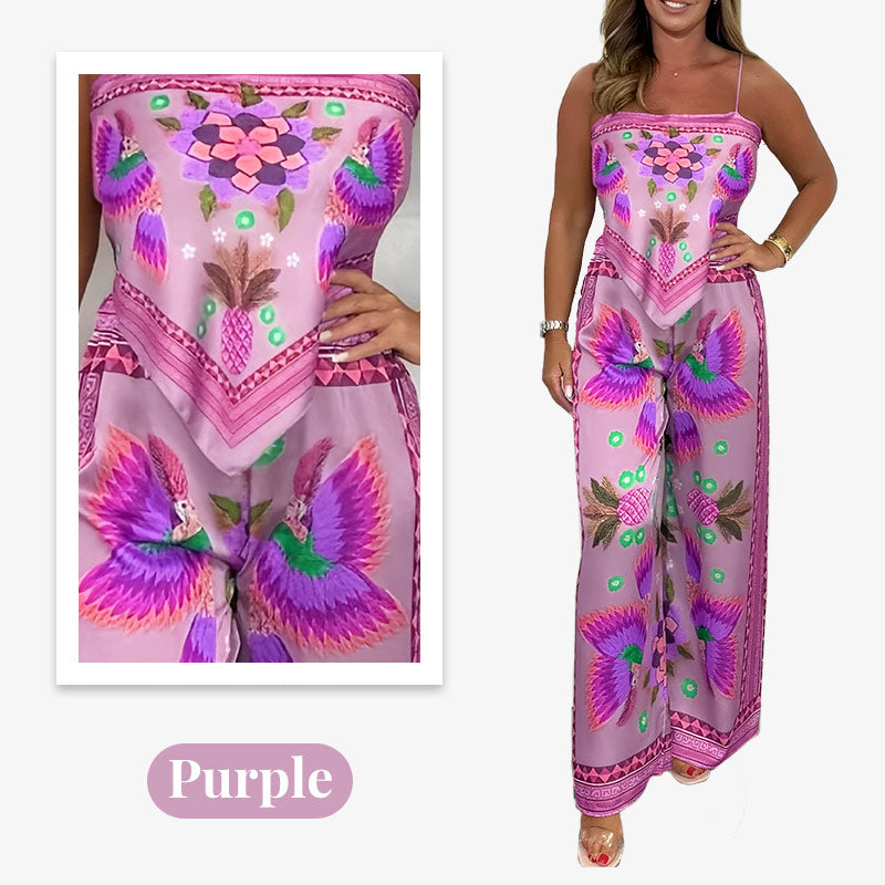 Women's Exotic Printed 2-Piece Set