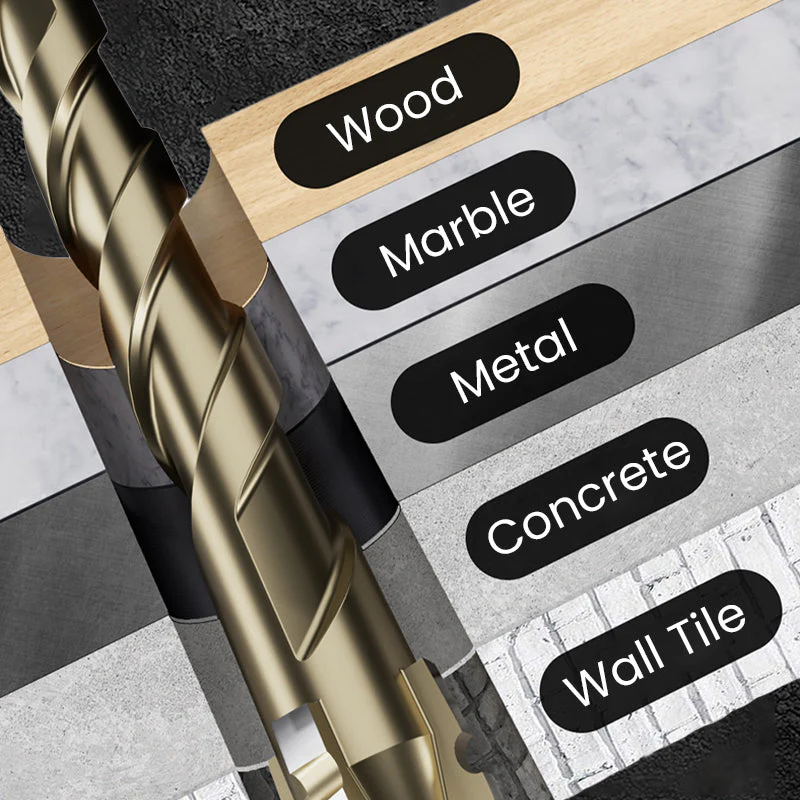 🔥Upgraded Eccentric Four-Flute Drill Bit for Ceramic. Glass. Marble. and Metal