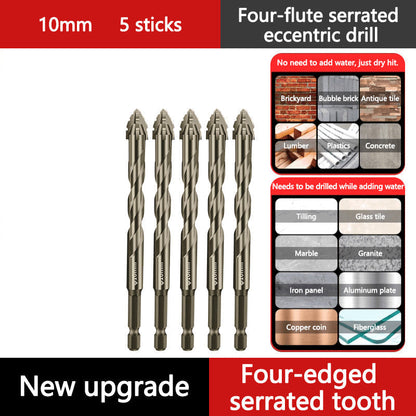 🔥Upgraded Eccentric Four-Flute Drill Bit for Ceramic. Glass. Marble. and Metal
