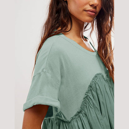 🔥Women's Summer Pleated Babydoll Dress with Pockets