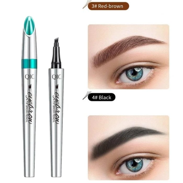 High Quality 3D Waterproof Microblading Eyebrow Pen 4 Fork Tip Tattoo Pencil