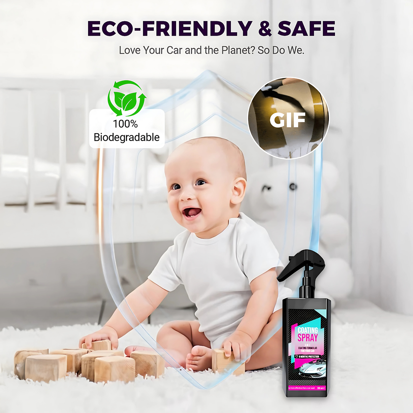 🔥LIMITED SALE🔥3-in-1 High Protection Quick Car Coating Spray