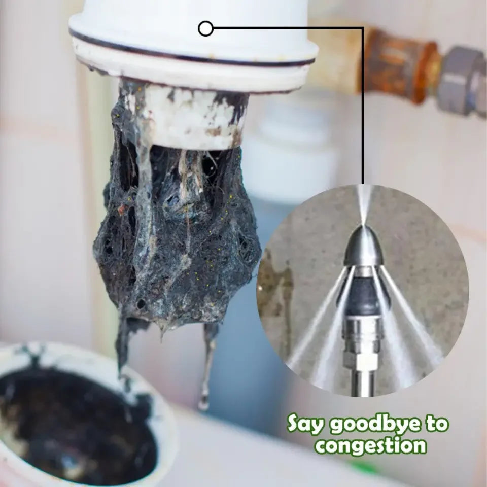 Pousbo® Sewer Cleaning Tool High-pressure Nozzle(50% OFF)