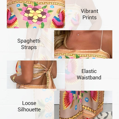 Women's Exotic Printed 2-Piece Set