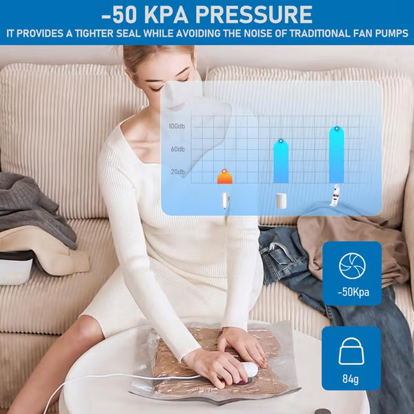 🔥6-Pack USB Electric Vacuum Compression Bags – Save Space. Travel Light!