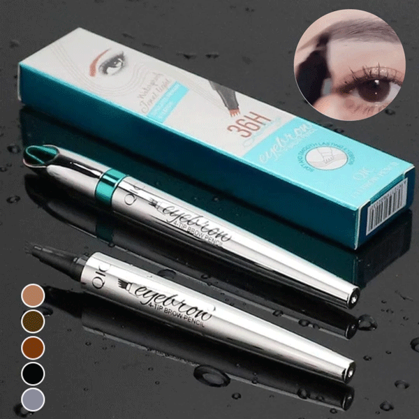 High Quality 3D Waterproof Microblading Eyebrow Pen 4 Fork Tip Tattoo Pencil