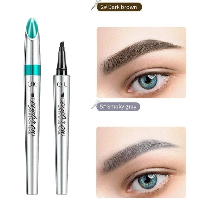 High Quality 3D Waterproof Microblading Eyebrow Pen 4 Fork Tip Tattoo Pencil