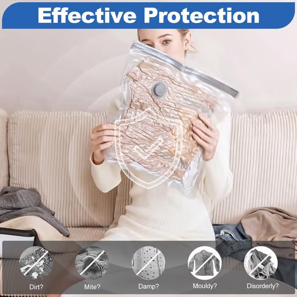 🔥6-Pack USB Electric Vacuum Compression Bags – Save Space. Travel Light!