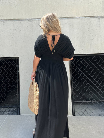 🌸Spring Specials💐Slit V-Neck Effortless Maxi Long Dress