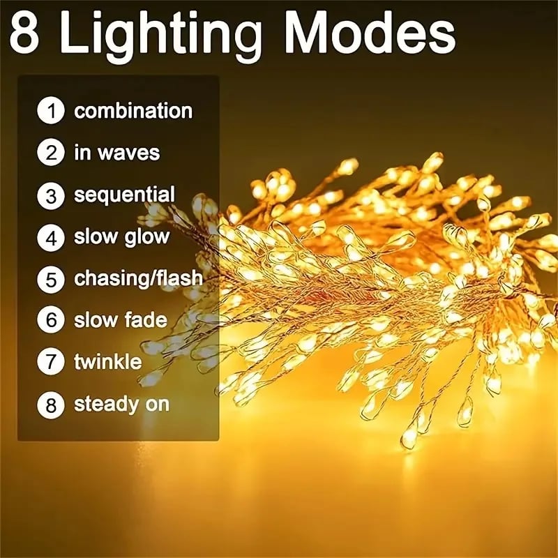 🎁🎄Early Christmas Promotion - 50%OFF⭐ Copper Wire Firecracker Light String