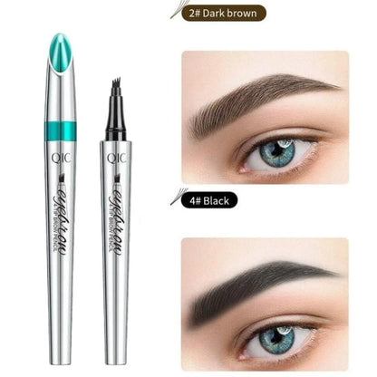 High Quality 3D Waterproof Microblading Eyebrow Pen 4 Fork Tip Tattoo Pencil