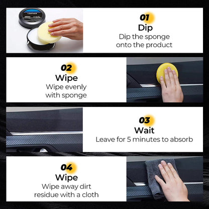 Leader cleaning and care cream &Cleaning paste for leather care