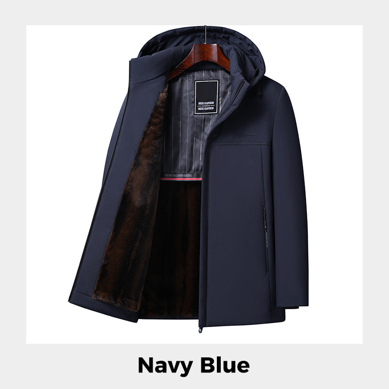 Thermal Thick Hooded Parka Coat