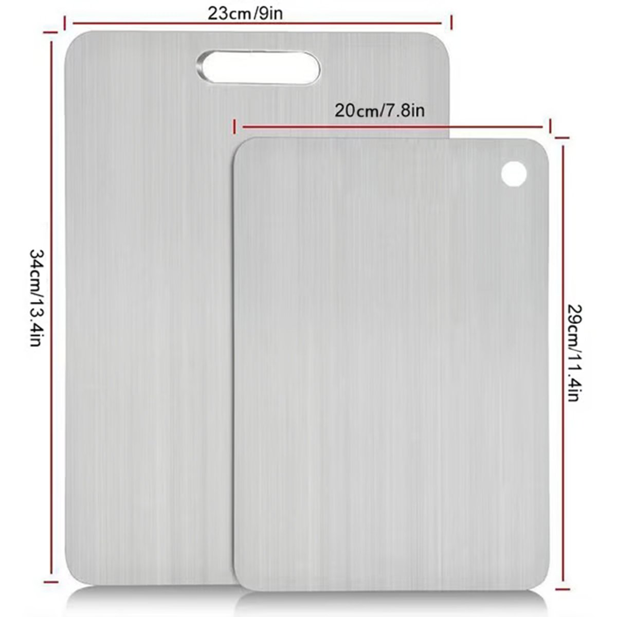 🏆Flash Sale⚡ 50K+ SOLD! Almost Gone-💥🎉🔥Stainless Steel Double Sided Chopping Board.Best Gifts