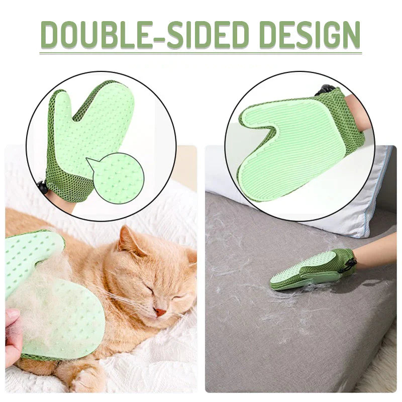 Double-sided Pet Cat Grooming Gloves