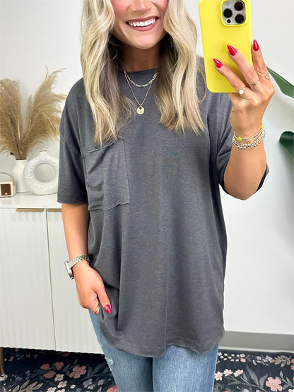 🌞2025 Summer New💕Women's Raw Edge Boxy Tee
