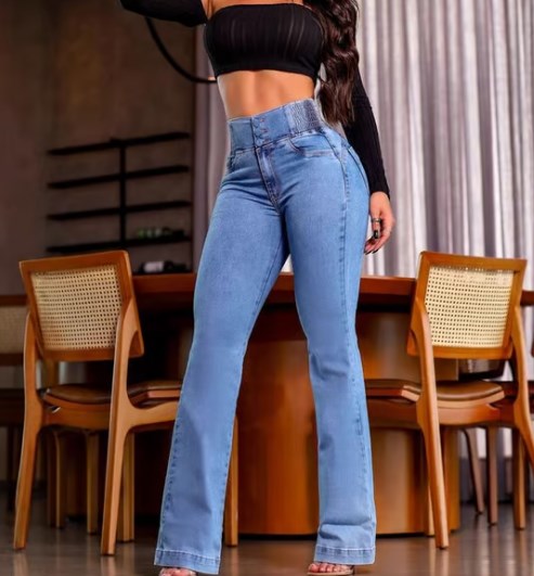 ⏳Time-Limited Special⏰Women's Stretch Flare Jeans – High Waist. Body-Hugging Fit & Retro Style ✨