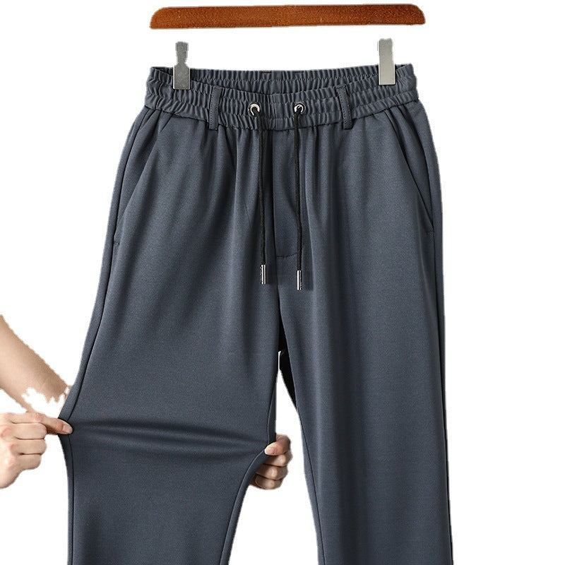 STRAIGHT ANTI-WRINKLE CASUAL PANTS