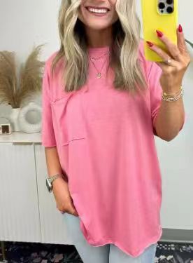 🌞2025 Summer New💕Women's Raw Edge Boxy Tee