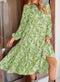 🌸Spring Specials💐 Women's Long Sleeve V Neck Bohemian Midi Dress
