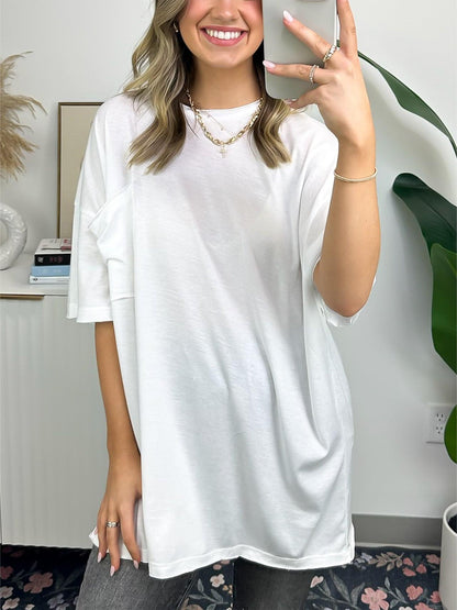 🌞2025 Summer New💕Women's Raw Edge Boxy Tee