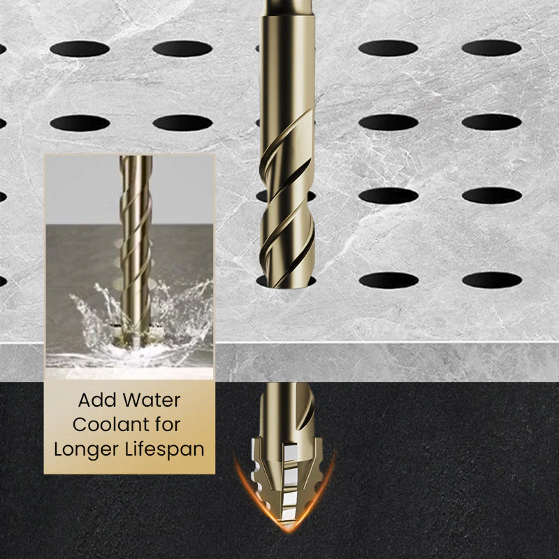 🔥Upgraded Eccentric Four-Flute Drill Bit for Ceramic. Glass. Marble. and Metal