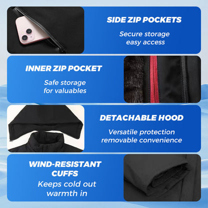 Thermal Thick Hooded Parka Coat