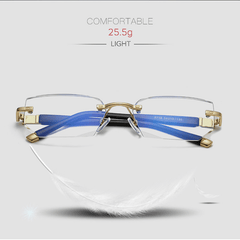 Sapphire high hardness anti-blue Dual-Use Reading Glasses