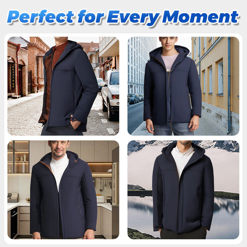 Thermal Thick Hooded Parka Coat