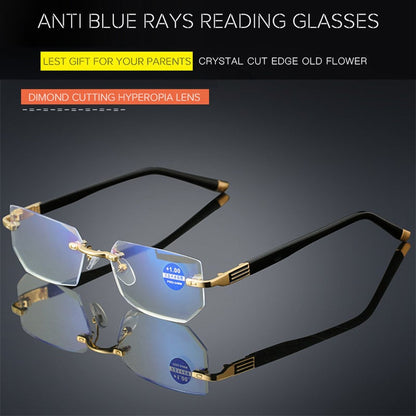 Sapphire high hardness anti-blue Dual-Use Reading Glasses
