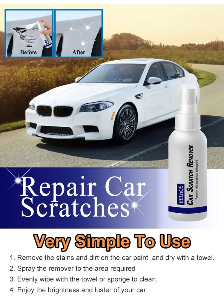 🚗 BUY 2 GET 1 FREE! ✨ Car Paint Scratch Repair Spray - Erases Light Scratches & Scuffs in 5 Mins. No Professional Tools Needed! 🛠️📦