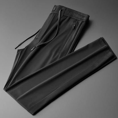 STRAIGHT ANTI-WRINKLE CASUAL PANTS