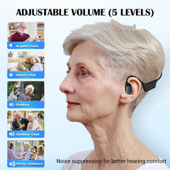 Bone conduction Bluetooth headphones hearing aids