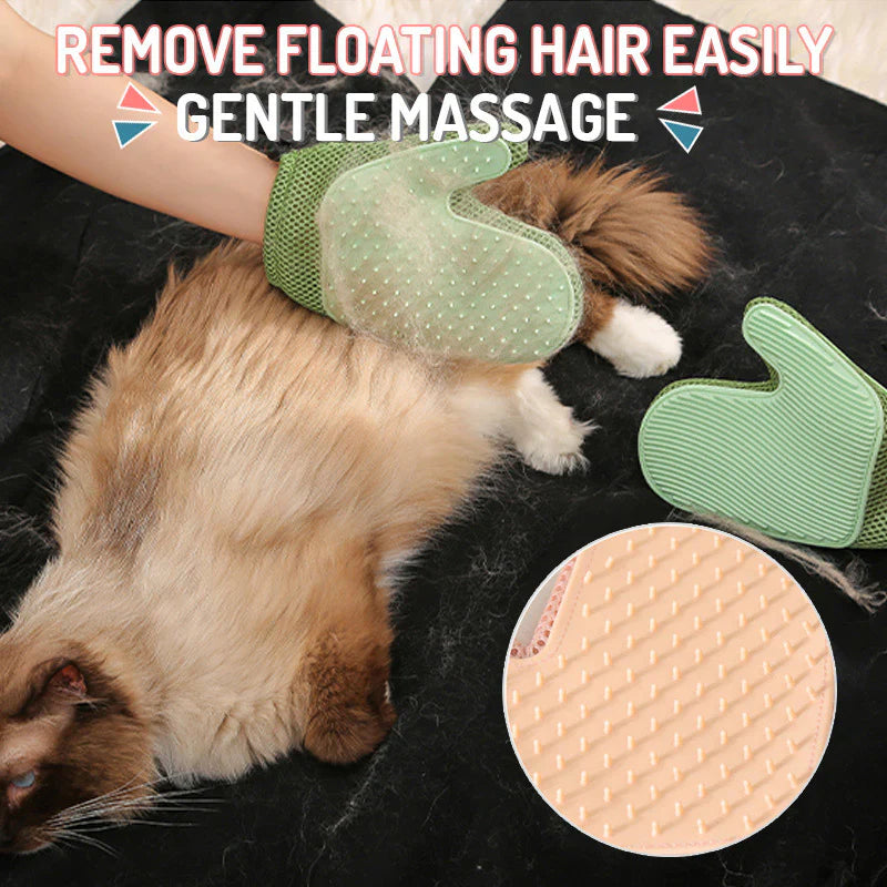 Double-sided Pet Cat Grooming Gloves
