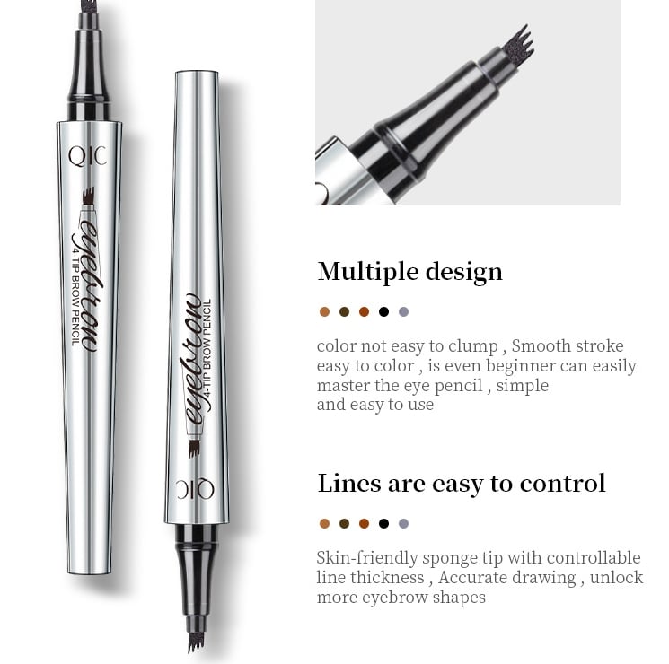 High Quality 3D Waterproof Microblading Eyebrow Pen 4 Fork Tip Tattoo Pencil