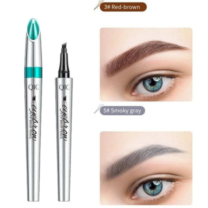 High Quality 3D Waterproof Microblading Eyebrow Pen 4 Fork Tip Tattoo Pencil