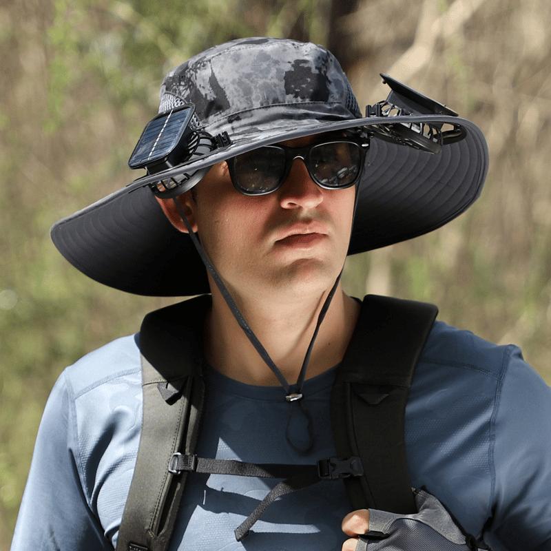 2025 New Ultralight Solar Fan Sun Hat