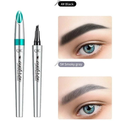 High Quality 3D Waterproof Microblading Eyebrow Pen 4 Fork Tip Tattoo Pencil