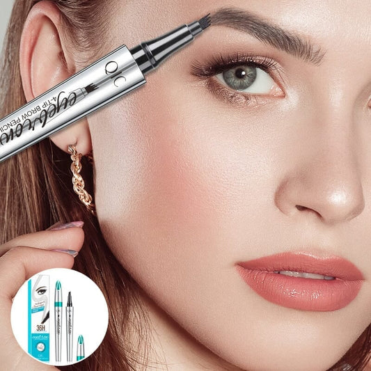 High Quality 3D Waterproof Microblading Eyebrow Pen 4 Fork Tip Tattoo Pencil