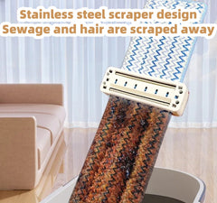 Multifunctional hands-free wet and dry mop