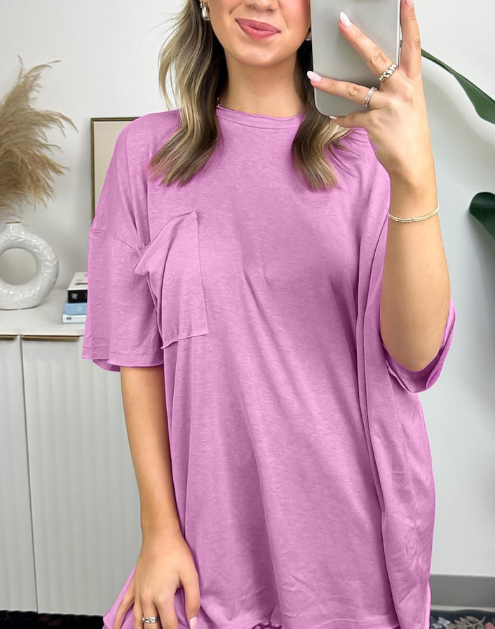 🌞2025 Summer New💕Women's Raw Edge Boxy Tee
