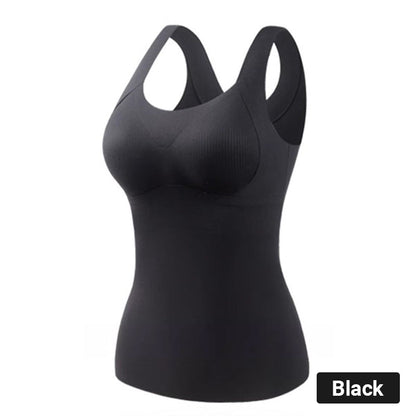 Thermal Tank Tops With Built-in Bra