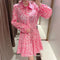 Women's Long-Sleeve Printed Shirt Dress